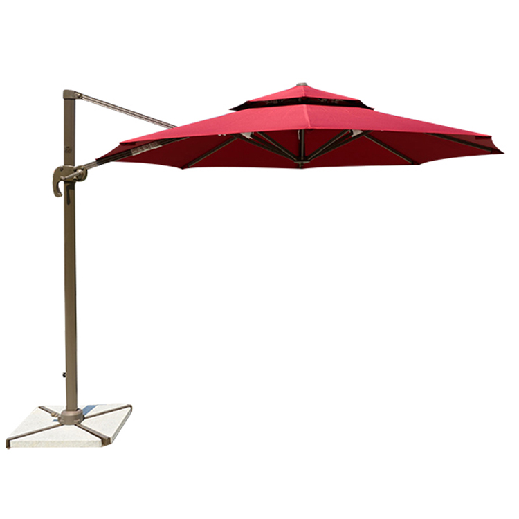 Parapluie de plage de parasol solaire de cercle extérieur de jardin résistant aux UV SU-021