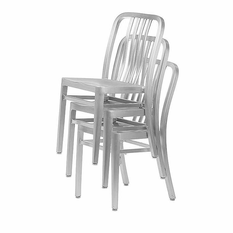 Chaise de salle à manger pliante en aluminium